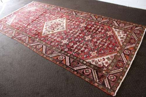 **RS17** Incredible hand-woven Iranian Persian carpet in rusts, marigold yellow, pink, white & black