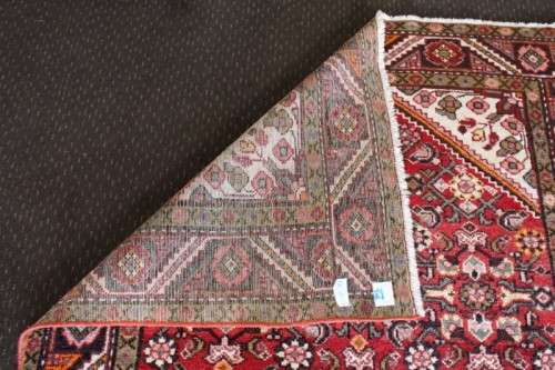 **RS17** Incredible hand-woven Iranian Persian carpet in rusts, marigold yellow, pink, white & black