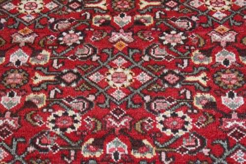 **RS17** Incredible hand-woven Iranian Persian carpet in rusts, marigold yellow, pink, white & black