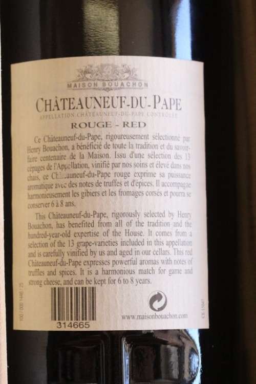 A rare boxed set of 1998 French "Maison Bouachon" Chateauneuf-Du-Pape "La Tiare du Pape" wine