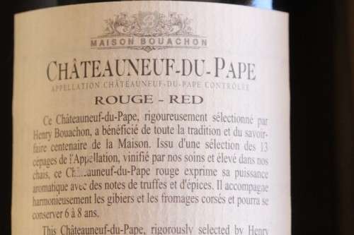 A rare boxed set of 1998 French "Maison Bouachon" Chateauneuf-Du-Pape "La Tiare du Pape" wine