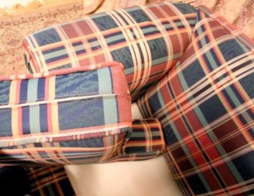 **RS17** 2 top quality (1.87cm long) upholstered sofa couches in excellent condition - price/couch