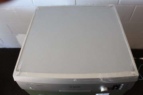 A stylish stainless steel (Silver Inox) Bosch "Serie|4" SilentPlus model: SMS43D08ZA dishwasher