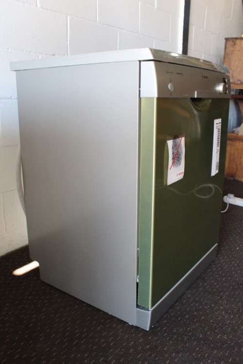 A stylish stainless steel (Silver Inox) Bosch "Serie|4" SilentPlus model: SMS43D08ZA dishwasher