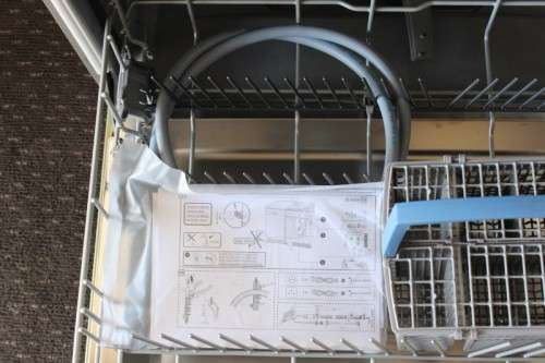 A stylish stainless steel (Silver Inox) Bosch "Serie|4" SilentPlus model: SMS43D08ZA dishwasher