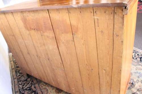 **RS17** Awesome antique double door cabinet w/ two drawers & Art Nouveau style hinges & handles