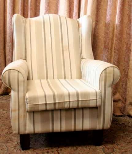 **RS17** A large wing back chair in great condition for the age! Perfect for a study or reading room