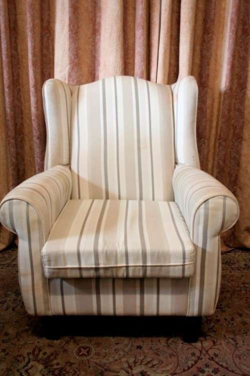 **RS17** A large wing back chair in great condition for the age! Perfect for a study or reading room