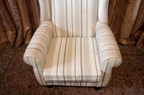 **RS17** A large wing back chair in great condition for the age! Perfect for a study or reading room