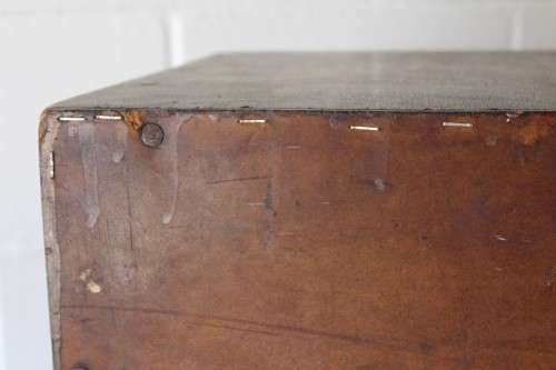 **RS17** Wonderful dark wood bookcase w three shelves - ample space for books or even collectables!