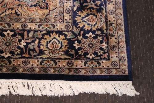 **RS17** An intricately detailed & longer pile original Iranian Kashan Persian carpet; 250cm x 202cm
