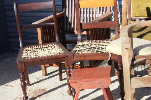 Assorted occasional/ dining chairs - perfect 4 restoration - includes carved Edwardian chairs & more
