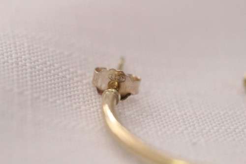 A beautiful and substantial pair of 9ct yellow gold ladies 2mm wide hoop earrings