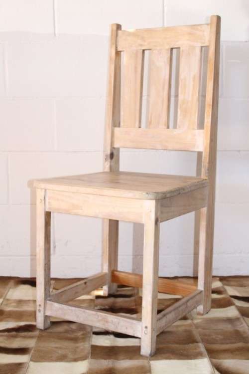 **RS17** Large collection of solidly built SA pine cafe/ restaurant dining chairs - price per chair