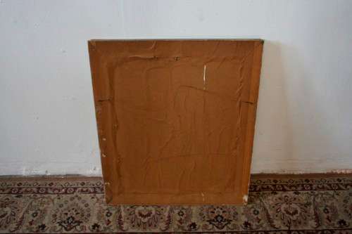 A beautiful framed original signed oil on board painting of a street scene. Lifespace Sale