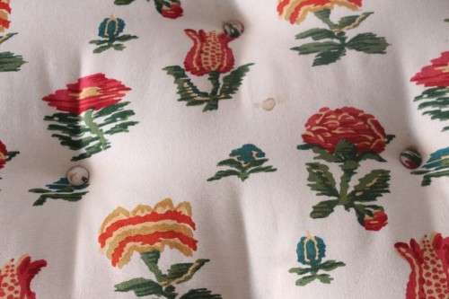 beautifully upholstered modern styled chaise lounge in a red and white floral fabric-Lifespace Sale