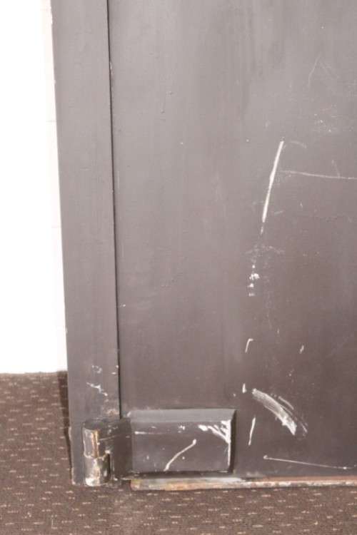 A solidly made steel strongroom/ vault security door w/ a window -Lifespace Sale