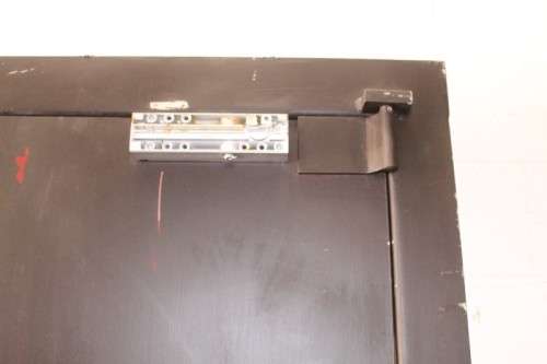 A heavy solidly made steel strongroom/ vault security door - Lifespace Sale