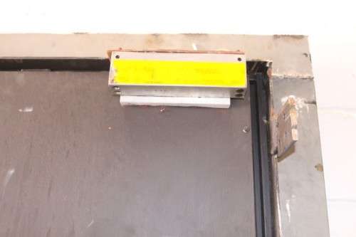 A heavy solidly made steel strongroom/ vault security door - Lifespace Sale