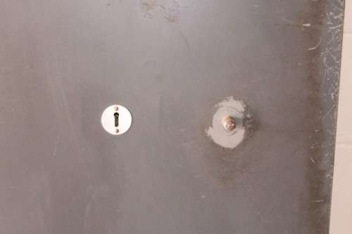 A solidly made steel strongroom/ vault security door -Lifespace Sale