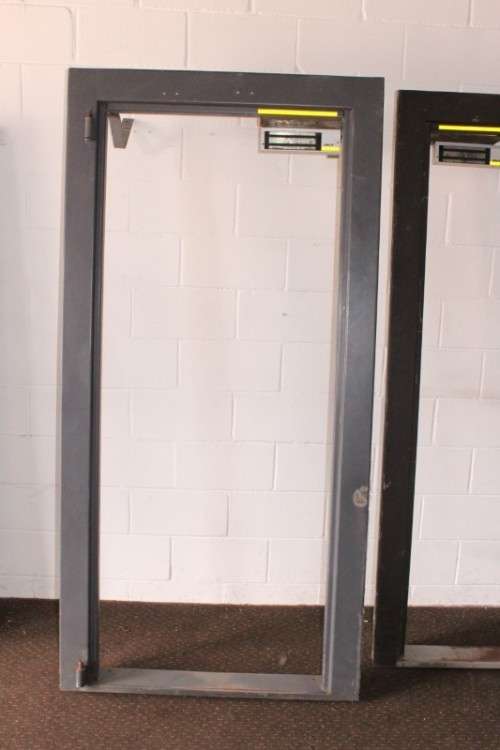 Two solidly made steel strongroom/ vault/ walk-in-safe door frames-Lifespace Sale