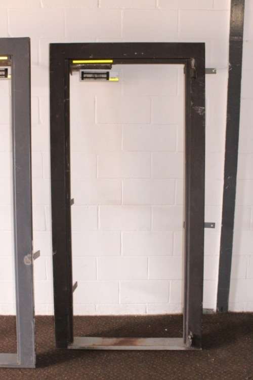 Two solidly made steel strongroom/ vault/ walk-in-safe door frames-Lifespace Sale