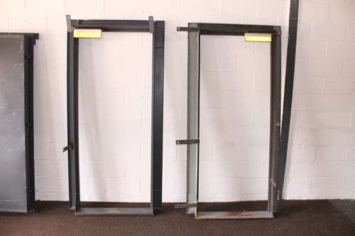 Two solidly made steel strongroom/ vault/ walk-in-safe door frames-Lifespace Sale