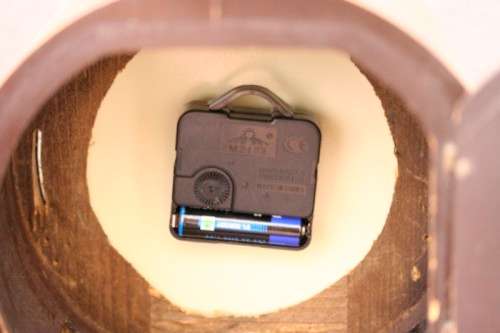 A gorgeous German made Art deco style "Hermle" battery operated gong chiming mantle clock