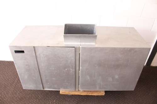 A large and extremely heavy (140cm x 50cm x 82cm high) 5mm steel drop safe-Lifespace Sale