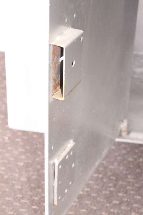 A large and extremely heavy (140cm x 50cm x 82cm high) 5mm steel drop safe-Lifespace Sale