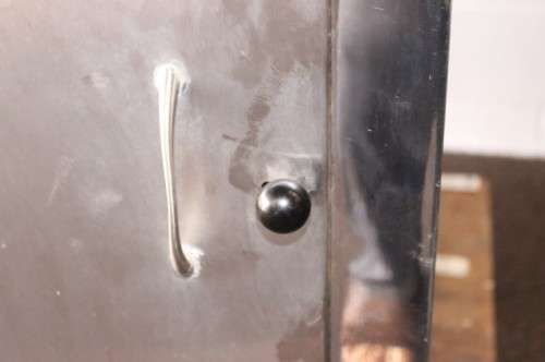 A solidly made and very heavy metal double-sided through-pass "safe security system"-Lifespace Sale