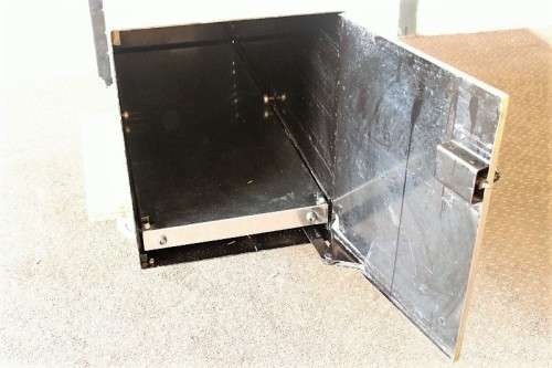 A solidly made and very heavy metal double-sided through-pass "safe security system"-Lifespace Sale