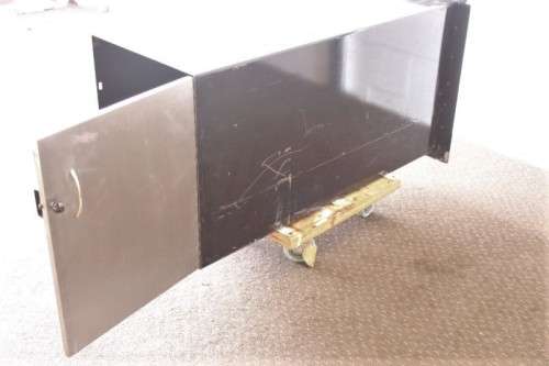 A solidly made and very heavy metal double-sided through-pass "safe security system"-Lifespace Sale