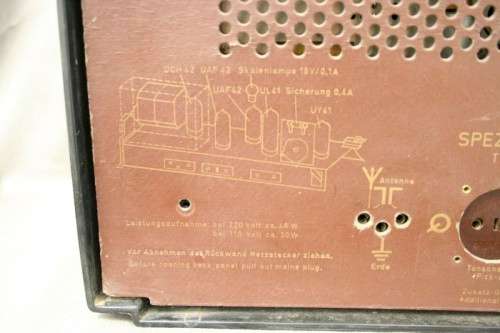 An awesome vintage made Siemans "Spezial super 51" valve radio in perfect working order