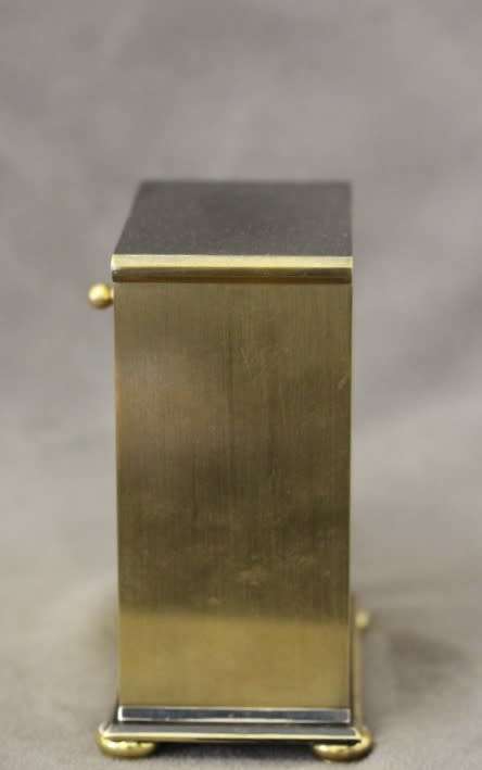 A beautiful vintage "Hamilton" brass battery operated clock, working. Lifespace Sale