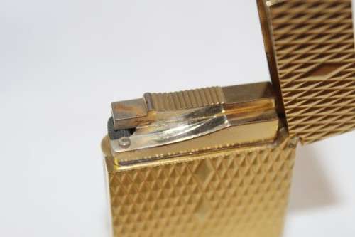 A magnificent & extremely rare French made S.T. DuPont gold plated "Ligne 1" lighter (model 4FK12J8)