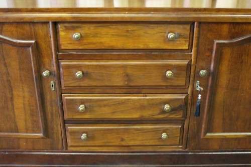 A fabulous vintage Imbuia buffet/ side server with classic lines, four drawers and side cupboards!!