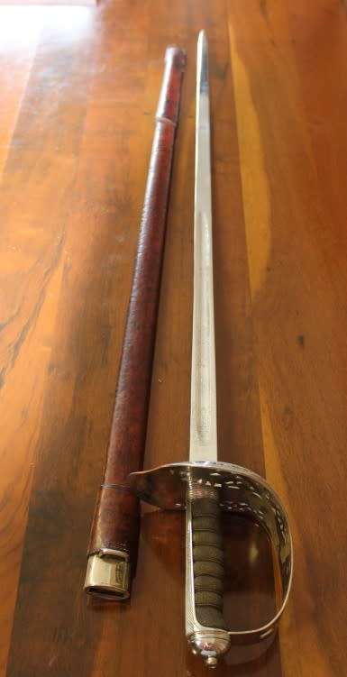 An incredible authentic antique 1899 Henry Wilkinson Pall Mall Royal Engineers sword (serial 36577)