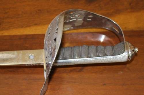 An incredible authentic antique 1899 Henry Wilkinson Pall Mall Royal Engineers sword (serial 36577)