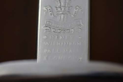 An incredible authentic antique 1899 Henry Wilkinson Pall Mall Royal Engineers sword (serial 36577)