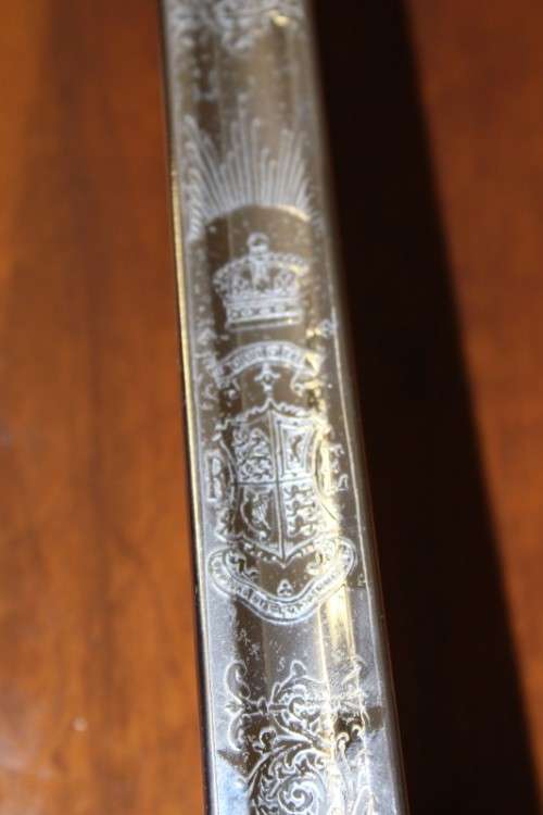 An incredible authentic antique 1899 Henry Wilkinson Pall Mall Royal Engineers sword (serial 36577)