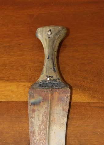 An amazing authentic Middle Easter Yemeni Jimbaya dagger with scabbard and belt-Lifespace Sale