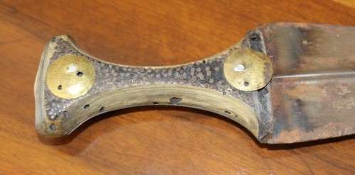 An amazing authentic Middle Easter Yemeni Jimbaya dagger with scabbard and belt-Lifespace Sale