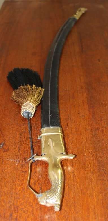 An amazing Indian ceremonial sword in a scabbard and tassel. Amazing display sword!!!!