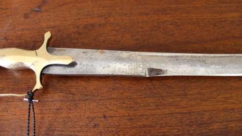 An amazing Indian ceremonial sword in a scabbard and tassel. Amazing display sword!!!!