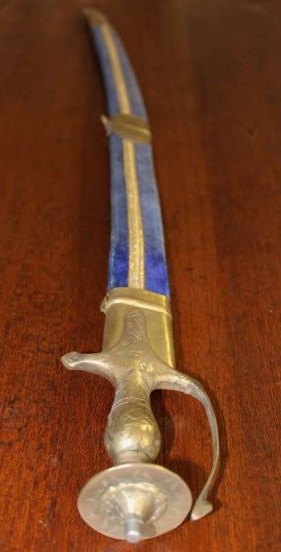 An amazing Indian ceremonial sword in a scabbard. Amazing display sword!!!!