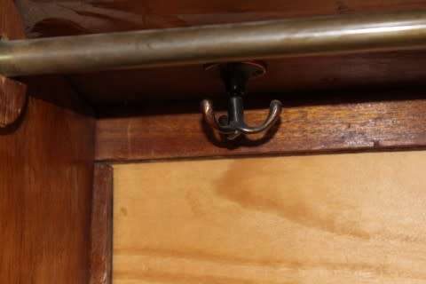 Discounted!! Vintage Oak two-door, two division wardrobe with "full-length" bevelled glass mirrors!!