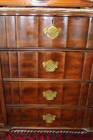 A fantastic vintage Imbuia ball & claw buffet/ side server w/ beautiful styled doors & four drawers