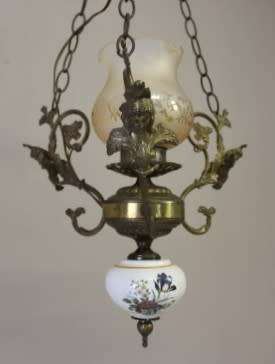 A fabulous, elegant brass and porcelain ceiling light/ chandelier. Amazing in formal living areas!!!