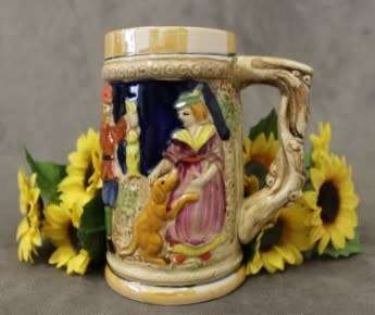 An awesome (500ml) ceramic German beer tankard in good condition. Lifespace Sale